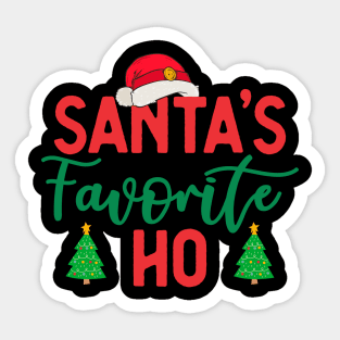 Santa's Favorite Ho Sticker